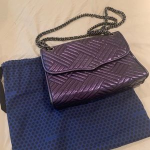 Rebecca Minkoff electric blue quilted handbag